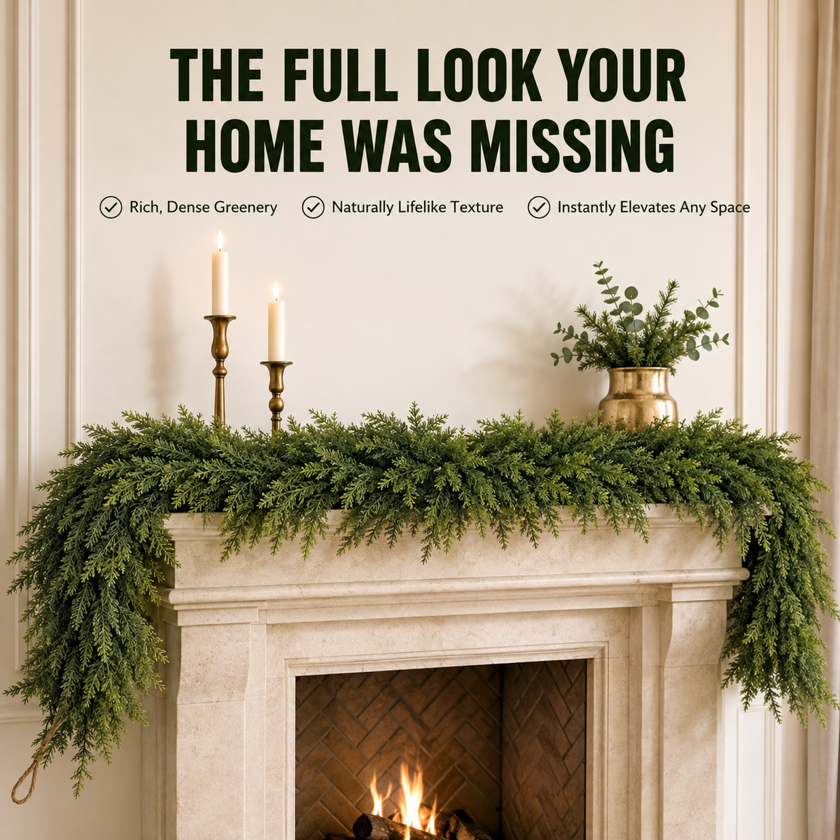 EverCedar™ Real-Touch 6-Foot Garland