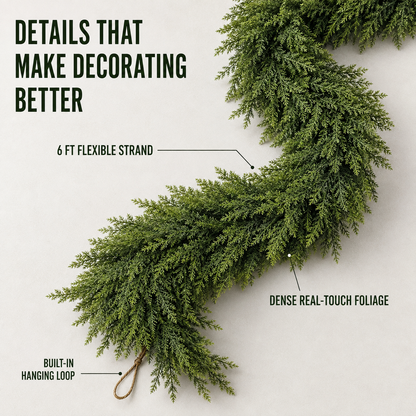 EverCedar™ Real-Touch 6-Foot Garland