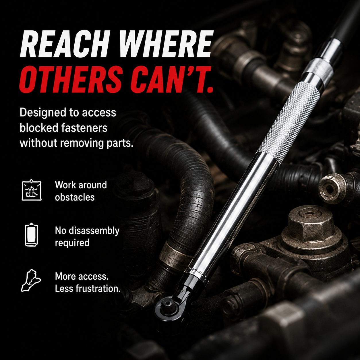 TorqueReach™ Remote Impact Ratchet