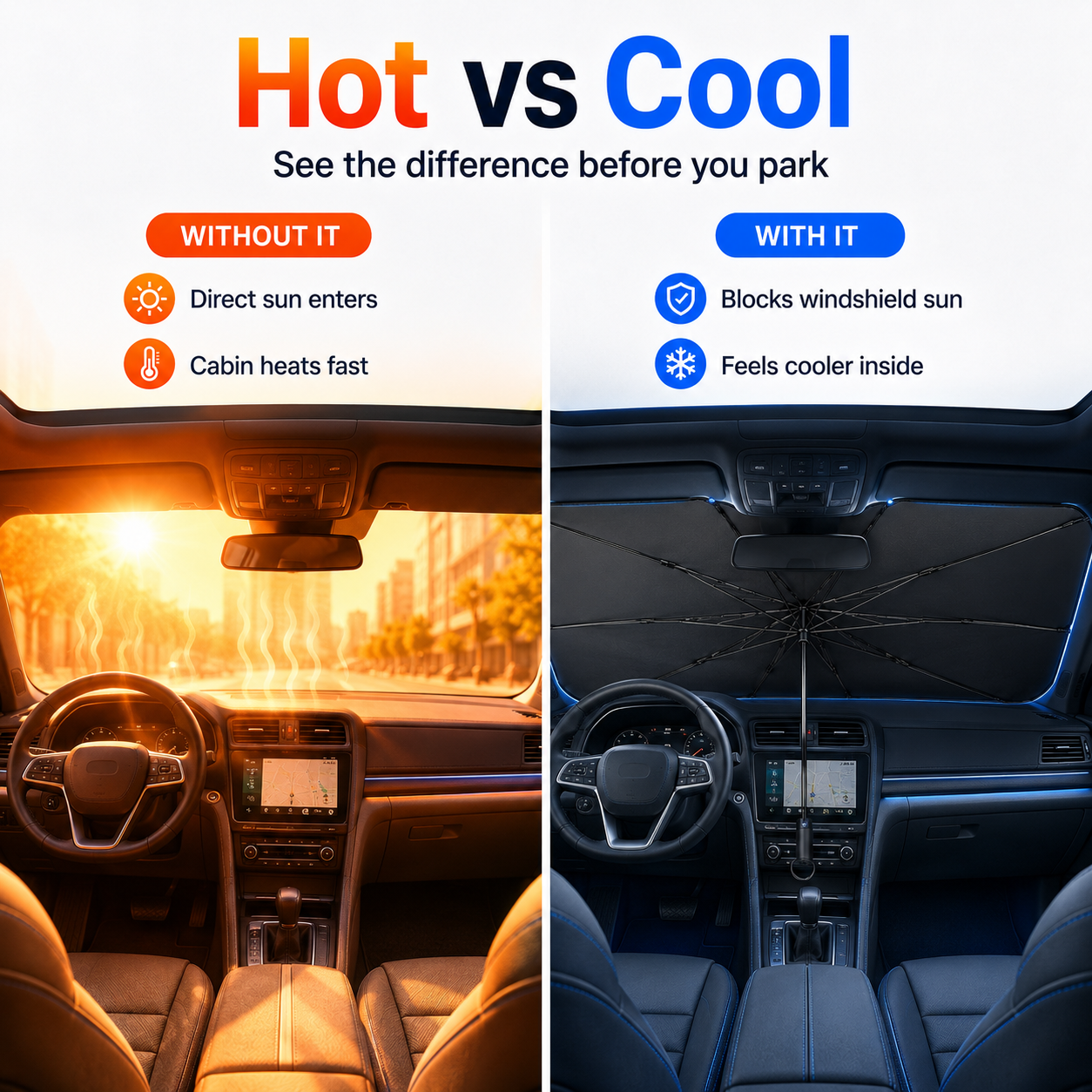 ShadeSwift™ - Universal Car Cooling Sunshade
