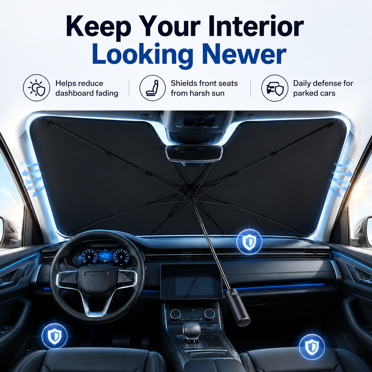 ShadeSwift™ - Universal Car Cooling Sunshade